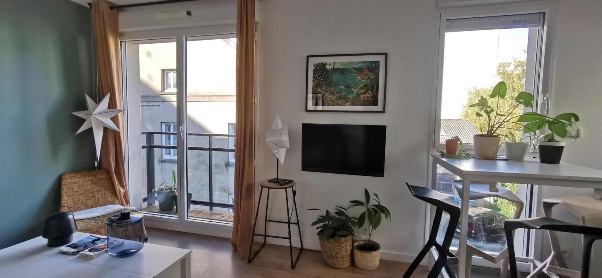 Appart T2 L'Ile De Nantes Avec Parking Prive ภายนอก รูปภาพ